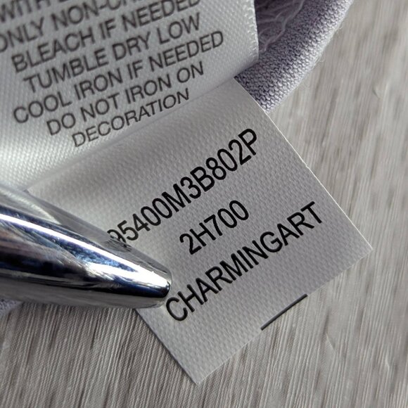 One World Live and Let Live Vibrant Paisley Dress  Purple & Pink Size Large NWT - Picture 9 of 16